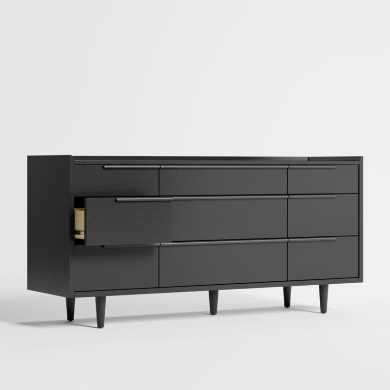 Tate Black 9-Drawer Dresser - image 8 of 9