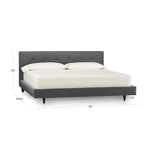 Tate King Upholstered Bed 38"