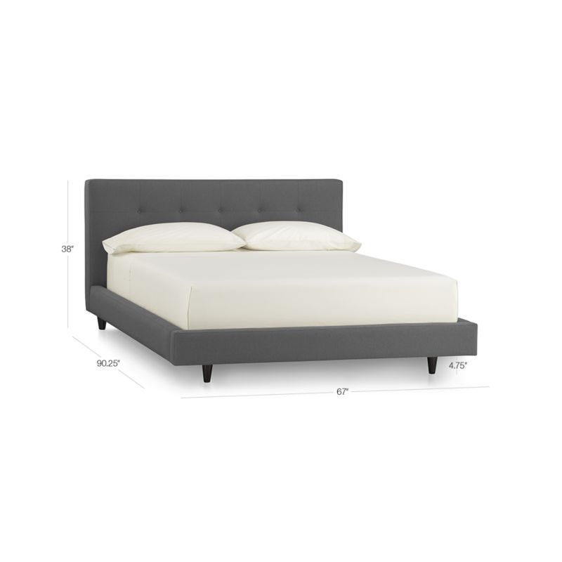 Tate Queen Upholstered Bed 38"