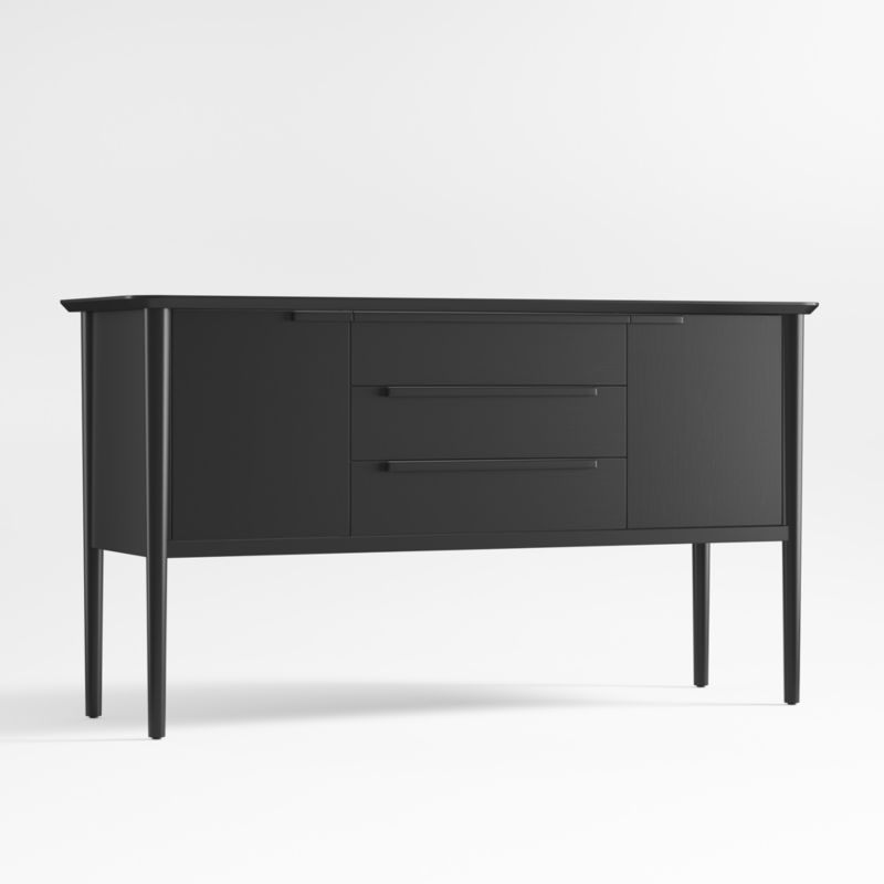 Tate Black Wood Midcentury Sideboard - image 3 of 8