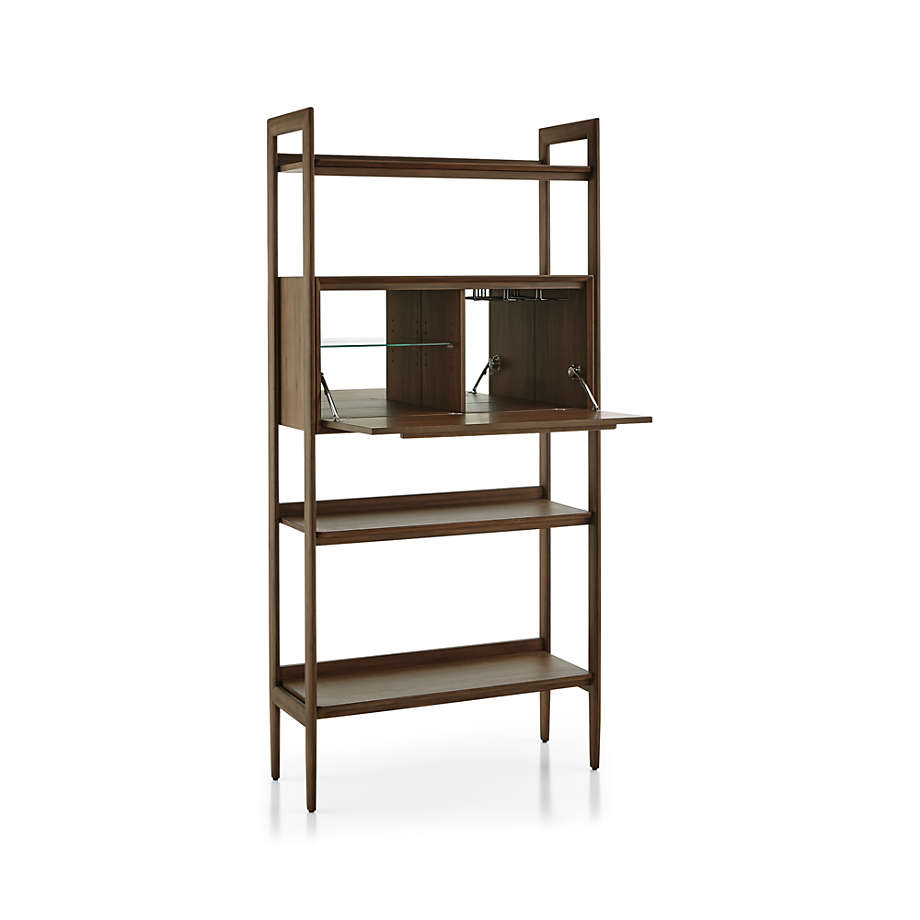 Crate and barrel on sale tate bookcase bar