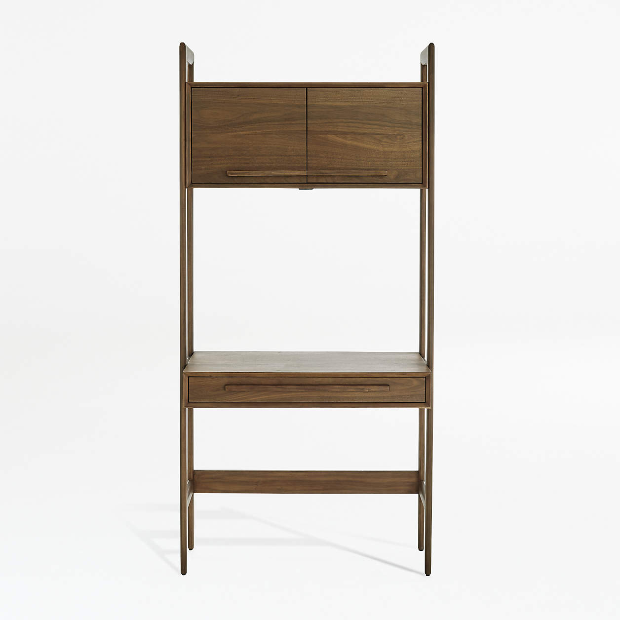 Tate Walnut Bookcase Desk with Outlet + Reviews Crate & Barrel Canada
