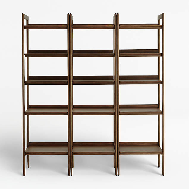 Tate Stone Bookcases, Set of 3 Crate & Barrel