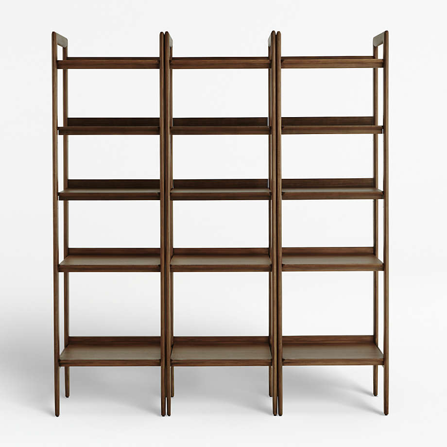 Tate Walnut Bookcases, Set of 3 Crate & Barrel Canada