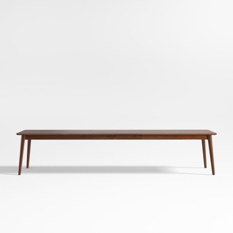 Tate 108"-144" Walnut Wood Extendable Dining Table - image 3 of 10