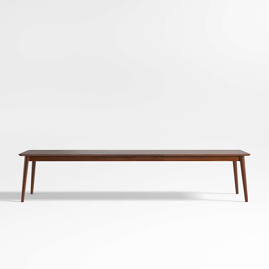 Tate walnut extendable midcentury dining deals table