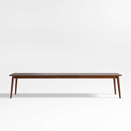 Tate 108"-144" Walnut Wood Extendable Dining Table