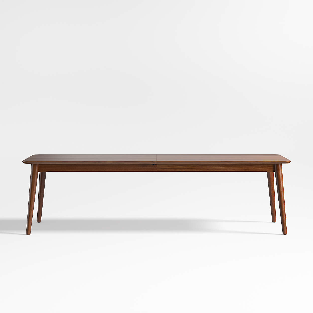 Tate 108"144" Walnut Wood Extendable Dining Table + Reviews Crate & Barrel