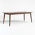View Tate 78"-114" Walnut Extendable Midcentury Dining Table - image 1 of 15