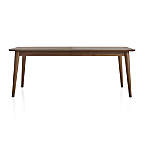 View Tate 78"-114" Walnut Extendable Midcentury Dining Table - image 12 of 15