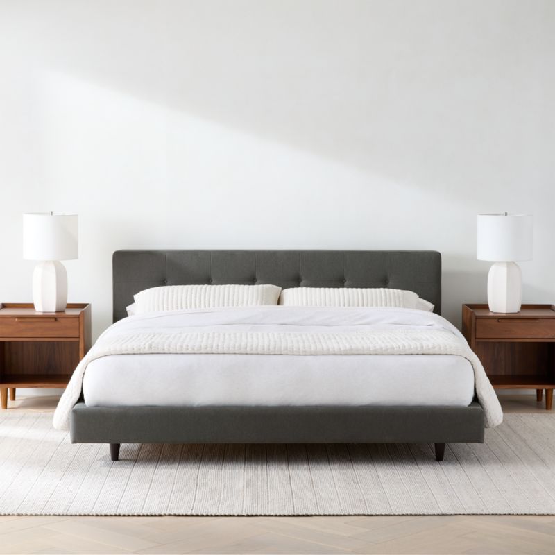 Tate 38" Tufted Upholstered Full Bed - image 3 of 10