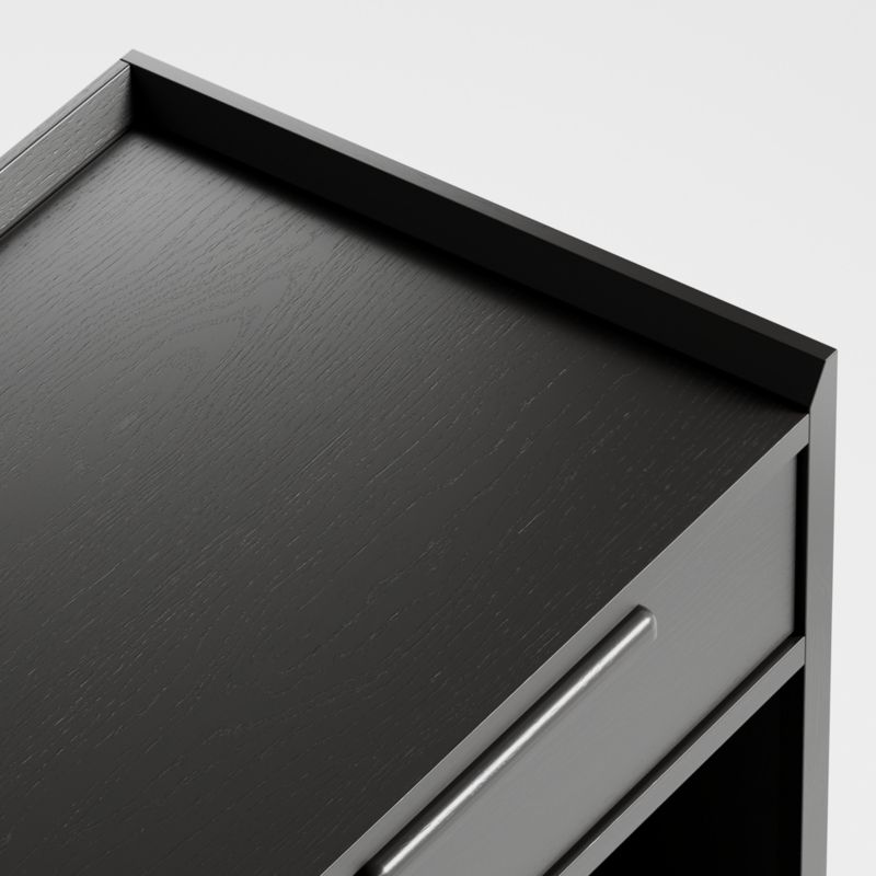 Tate Black Nightstand - image 6 of 7