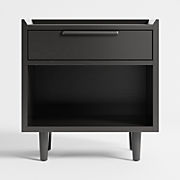 Tate Black Nightstand