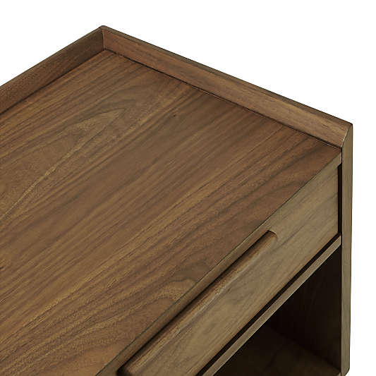 Tate 23" Walnut Wood Nightstand
