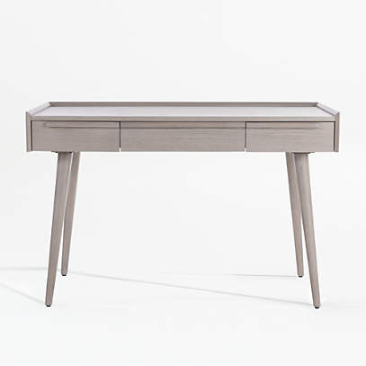 Tate Stone 48 Desk With, Crate And Barrel Desks Canada