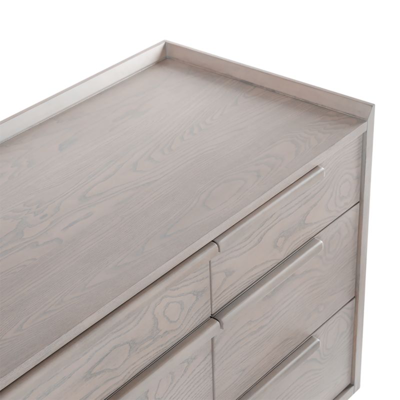 Tate Stone Grey Wood 9-Drawer Dresser - image 4 of 6