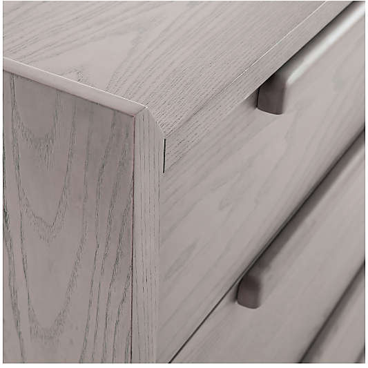 Tate Small Stone Grey Wood 3-Drawer Chest