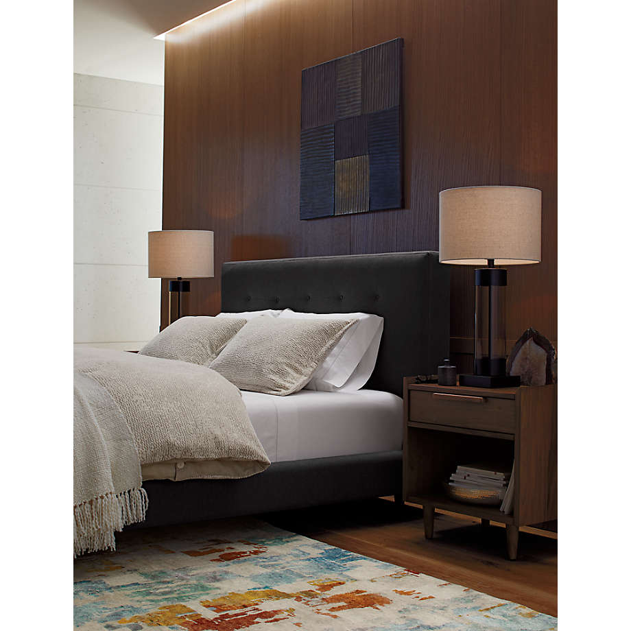 Crate and barrel tate queen deals bed