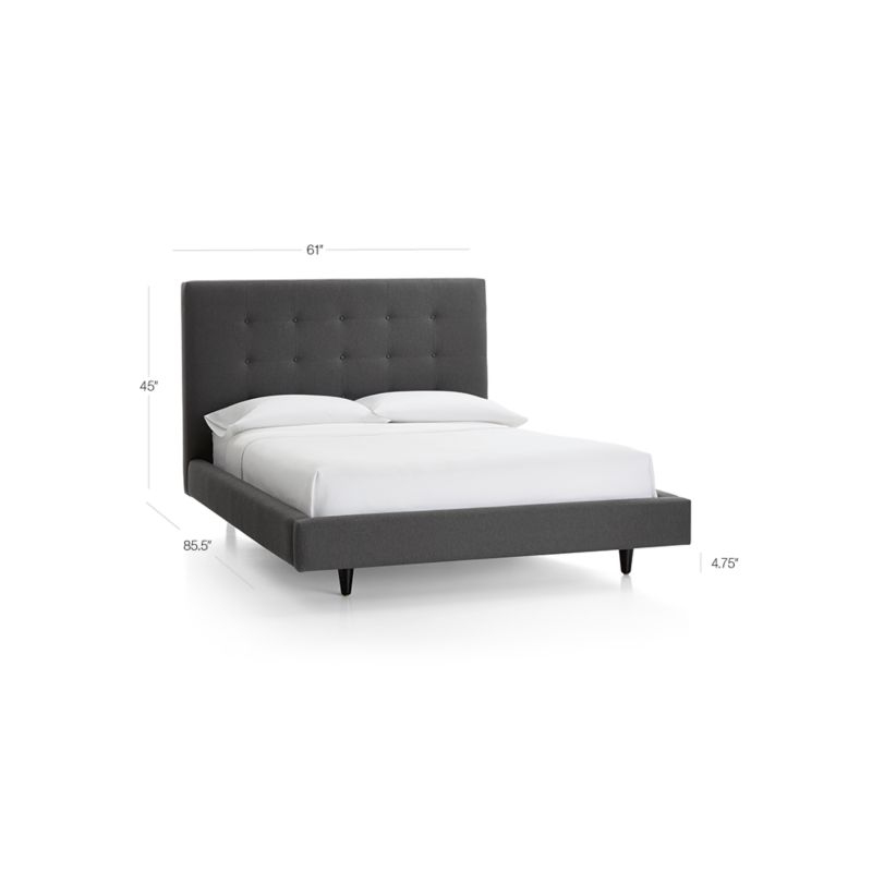 View Tate Full Upholstered Bed 45" - image 2 of 10