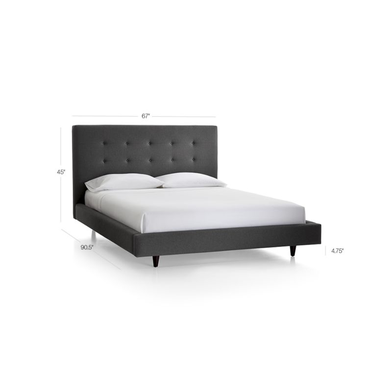 Tate Queen Upholstered Bed 45"