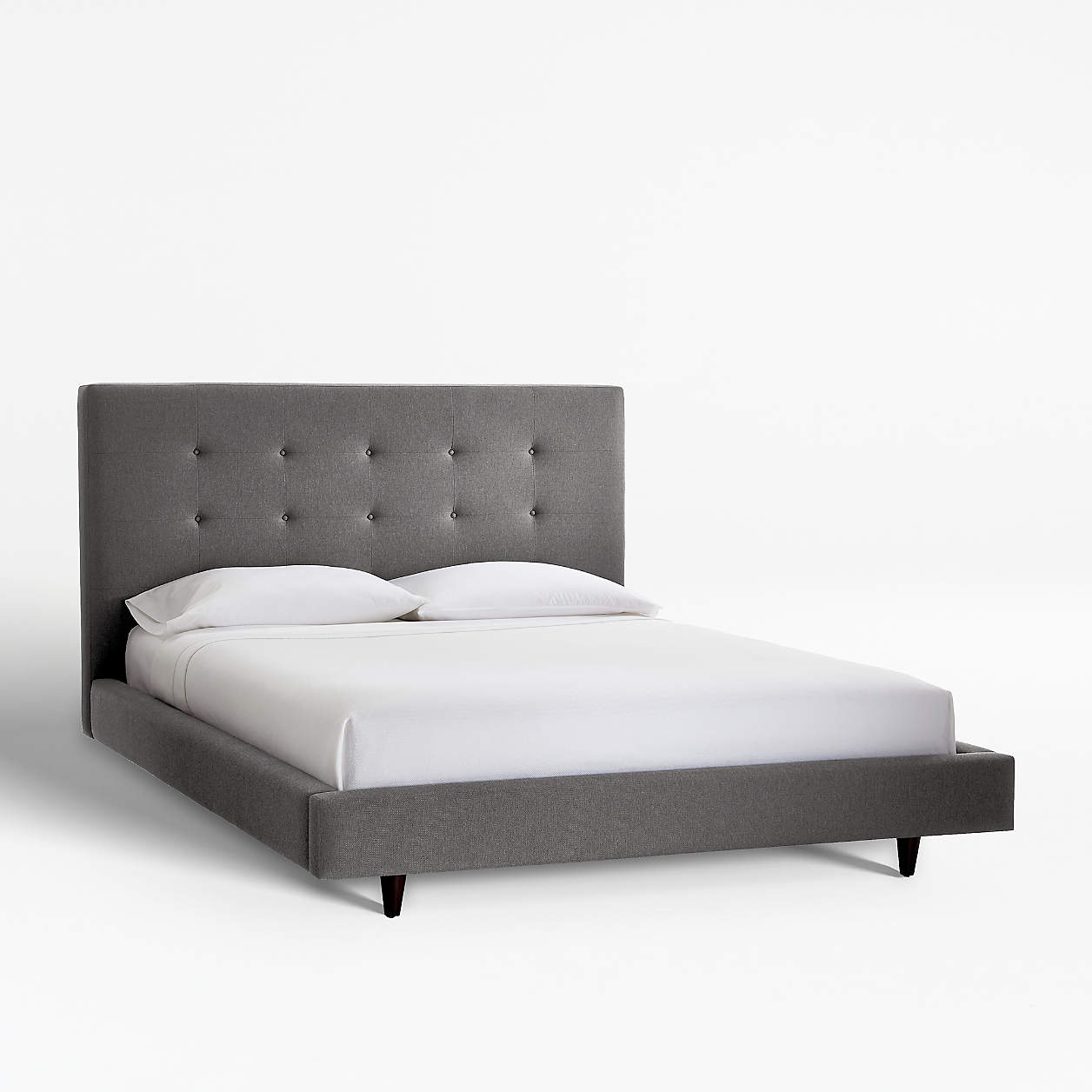 Tate Queen Upholstered Bed 45" + Reviews Crate & Barrel