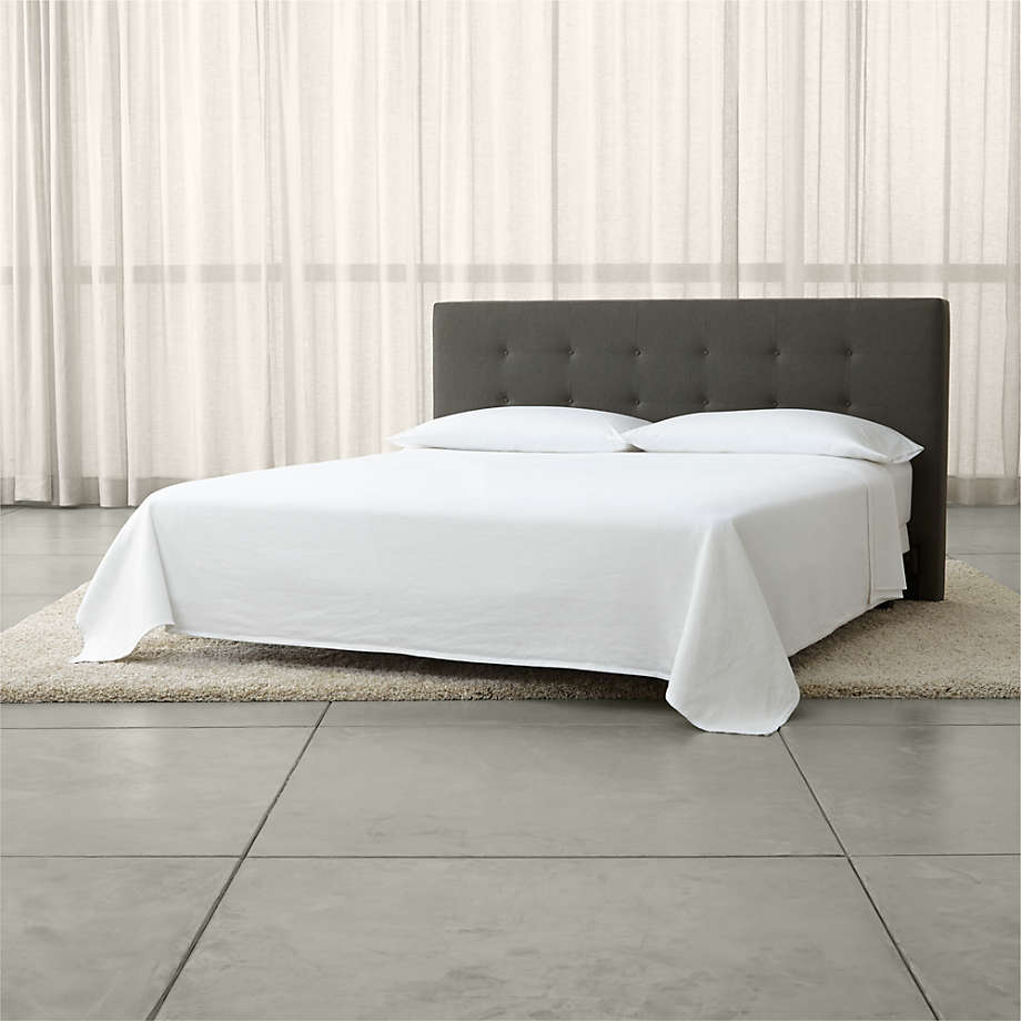Tate California King Upholstered Headboard 45" + Reviews Crate & Barrel