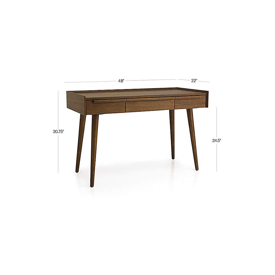 Tate desk deals crate and barrel