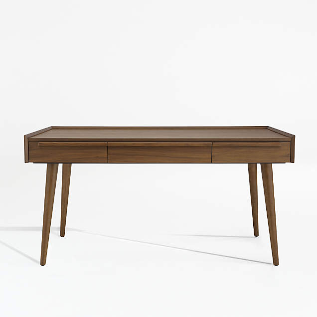 Kendall Walnut Desk + Reviews Crate & Barrel