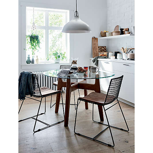 Maddox White Bell Large Pendant Light with Nickel Socket