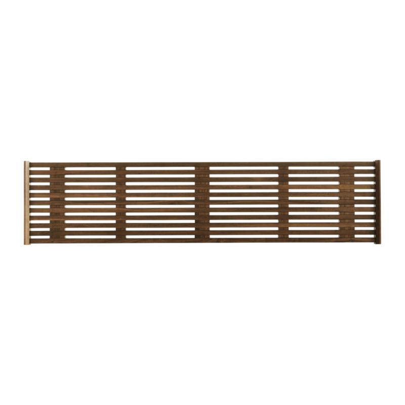 Tate King Walnut Slatted Bench