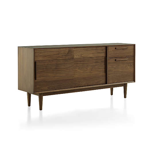 Tate Walnut 64.5" Credenza/Storage Media Console