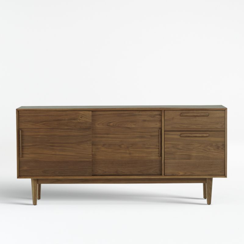 Tate Walnut 64.5" Credenza/Storage Media Console