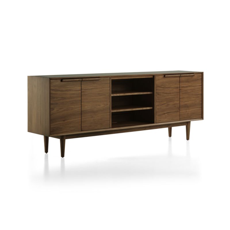 Tate Walnut 80" Storage Media Console