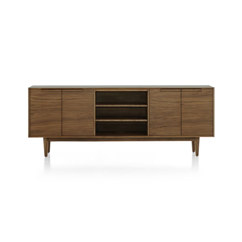 Tate Walnut 80" Storage Media Console