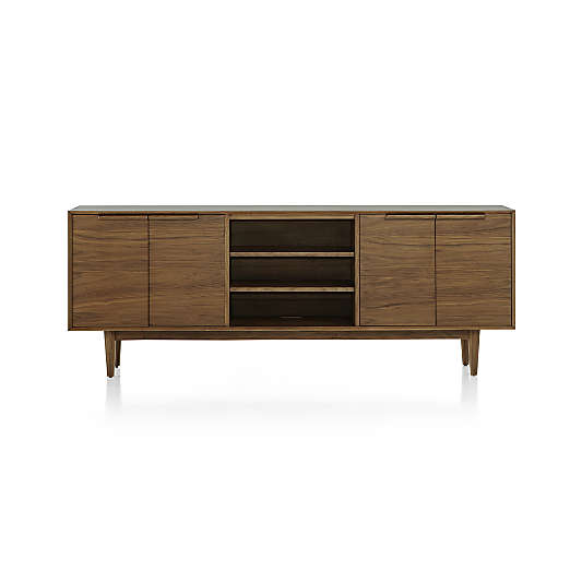 Tate Walnut 80" Storage Media Console