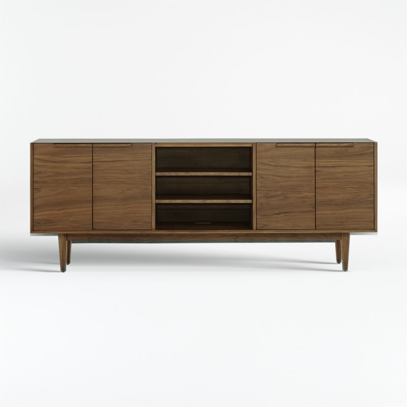 Tate Walnut 80" Storage Media Console