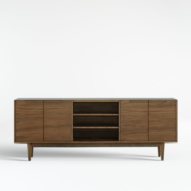 Tate Walnut 80" Storage Media Console