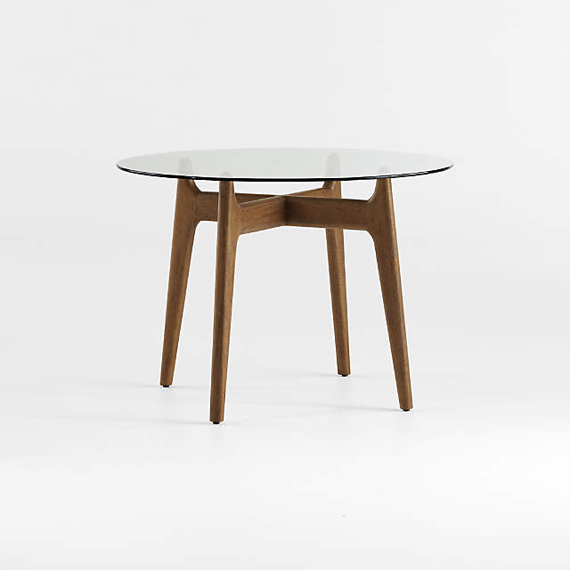 Round glass dining table 42 outlet inches