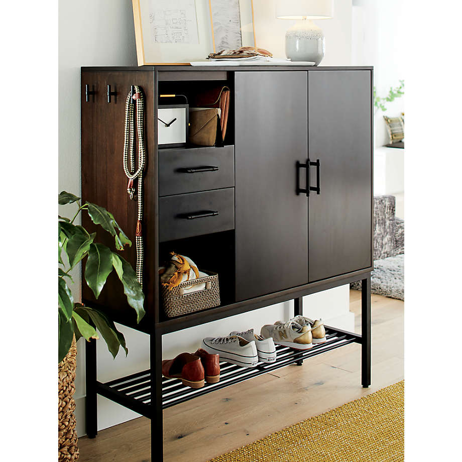 Tatum Entryway Shoe Storage Cabinet Reviews Crate And Barrel Canada