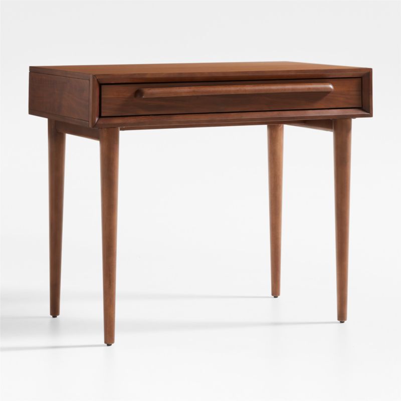 Tatum Walnut Wood Desk with Drawer - image 9 of 14