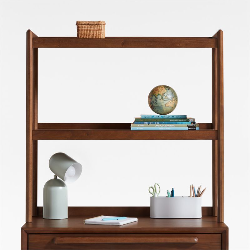 Tatum Walnut Wood Kids Bookcase and Desk Hutch - image 0 of 11