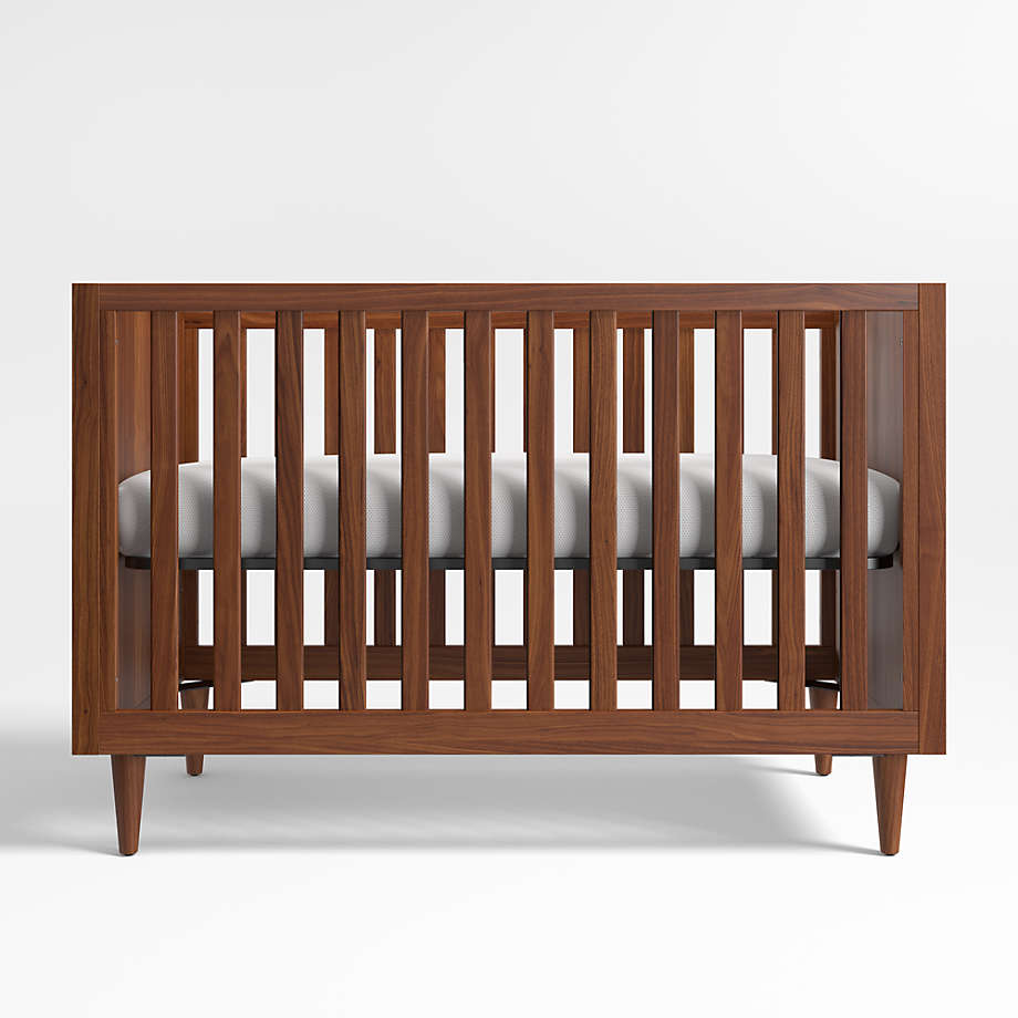 Mid-Century Convertible Baby Crib - Acorn