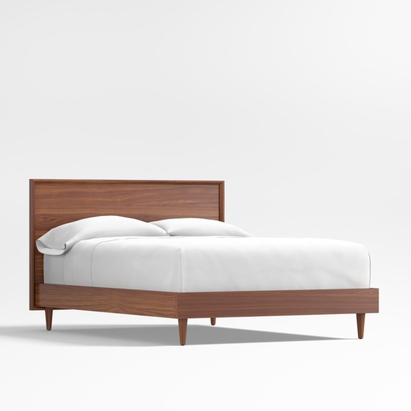 Tatum Walnut Mid-Century Wood Kids Full Bed - image 0 of 9