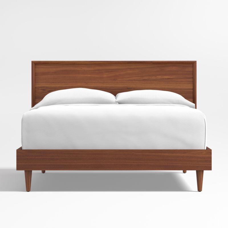 Tatum Walnut Mid-Century Wood Kids Full Bed - image 3 of 9