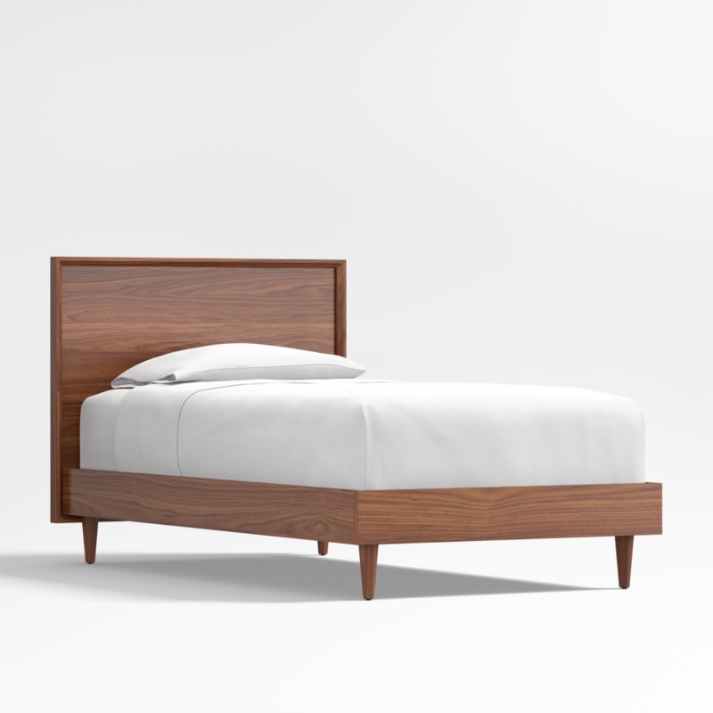 Tatum Walnut Mid-Century Wood Kids Twin Bed