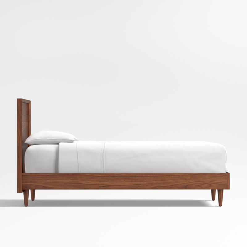 Tatum Walnut Mid-Century Wood Kids Twin Bed