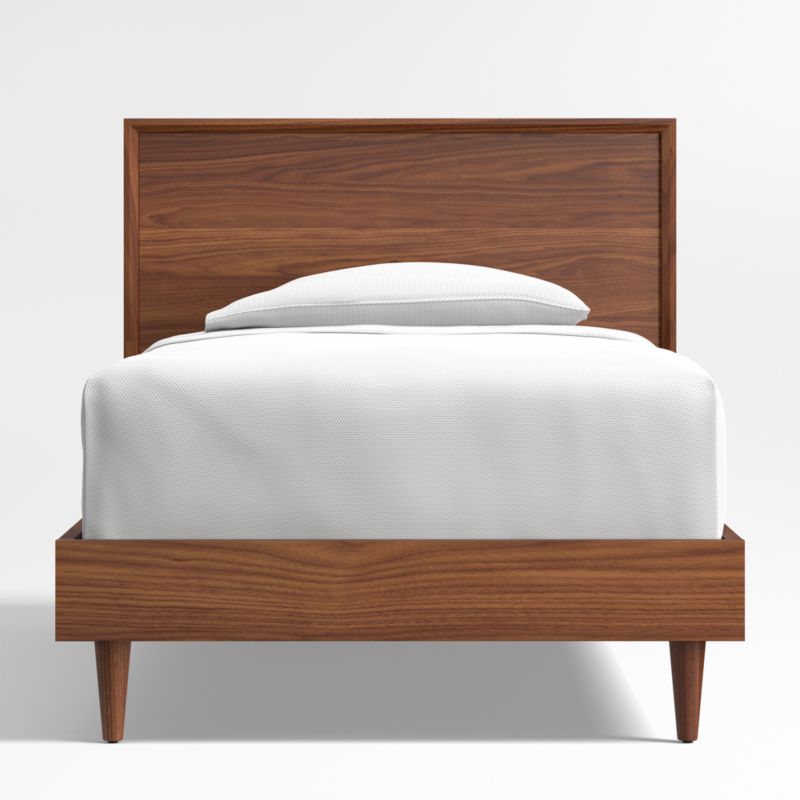 Tatum Walnut Mid-Century Wood Kids Twin Bed