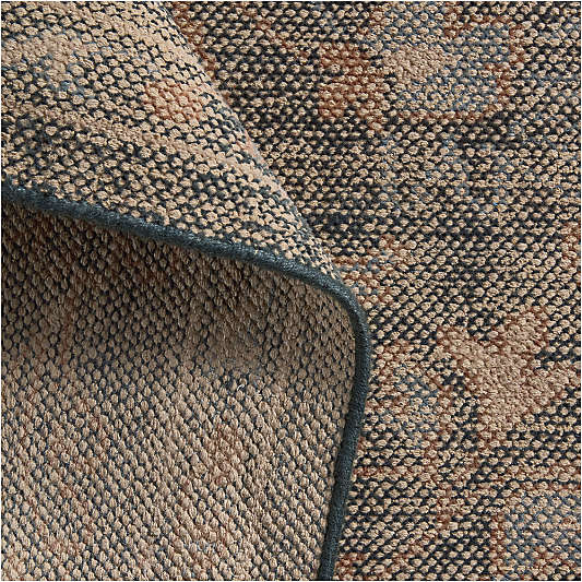 Tavira Performance Traditional Blue Handknotted Rug Swatch 12"x18"