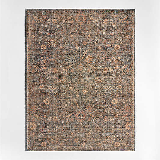 Tavira Performance Traditional Blue Handknotted Area Rug