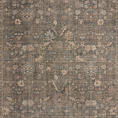 Tavira Performance Traditional Blue Handknotted Area Rug 8'x10'